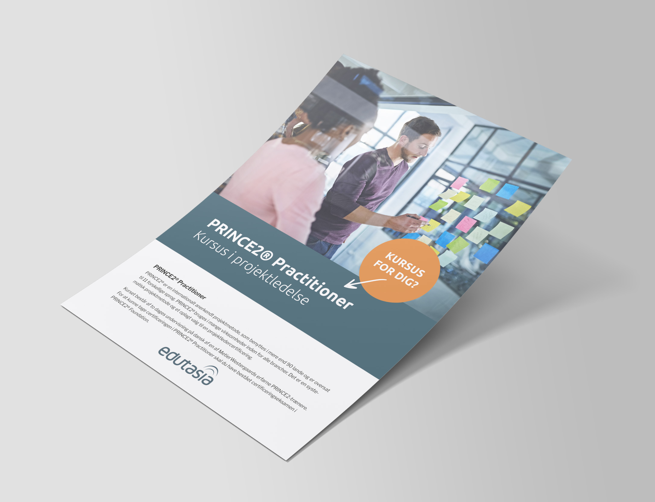 Mock Up Flyer Projektledelse Prince2 Practitioner