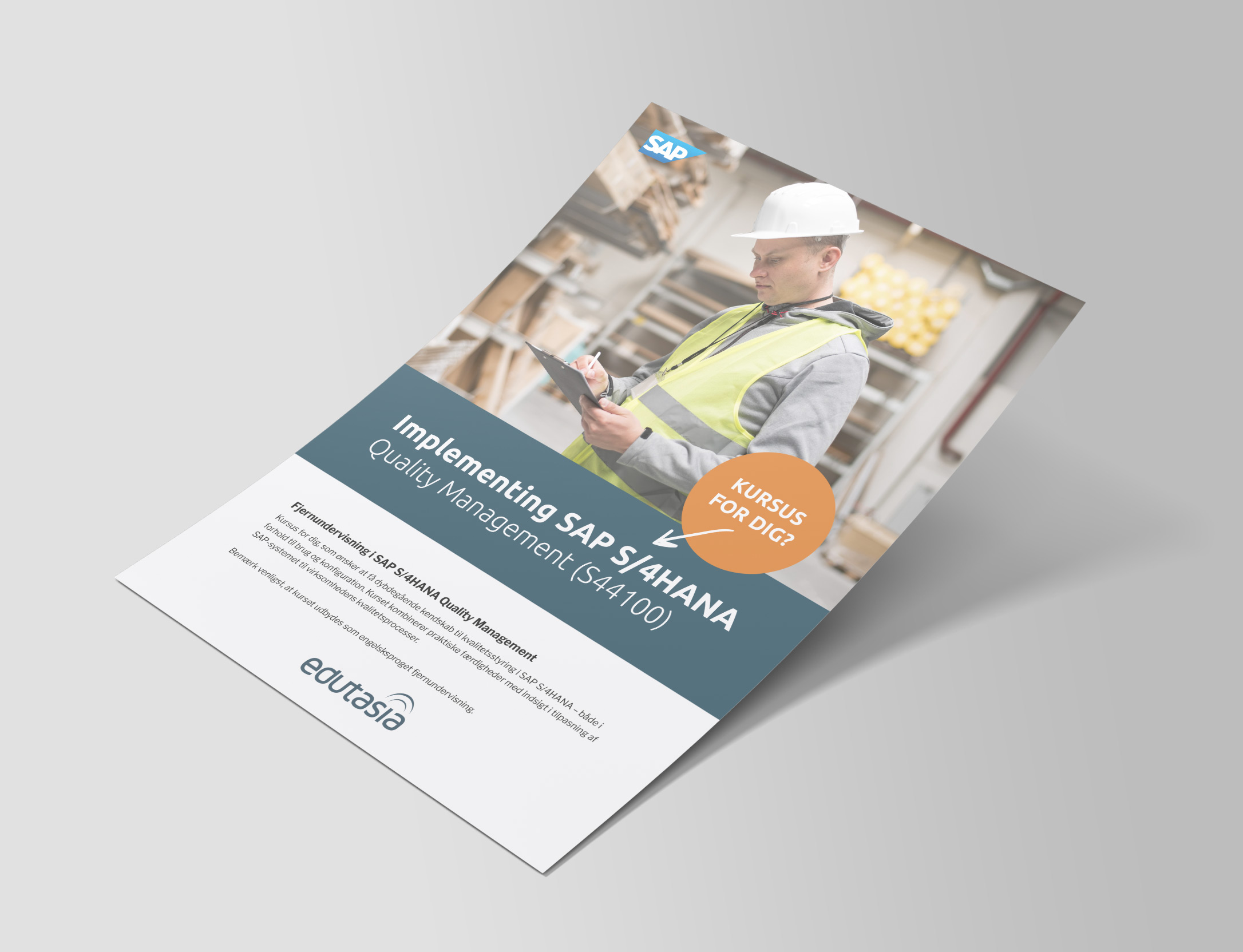 Mock Up SAP Implementing A4 Flyer