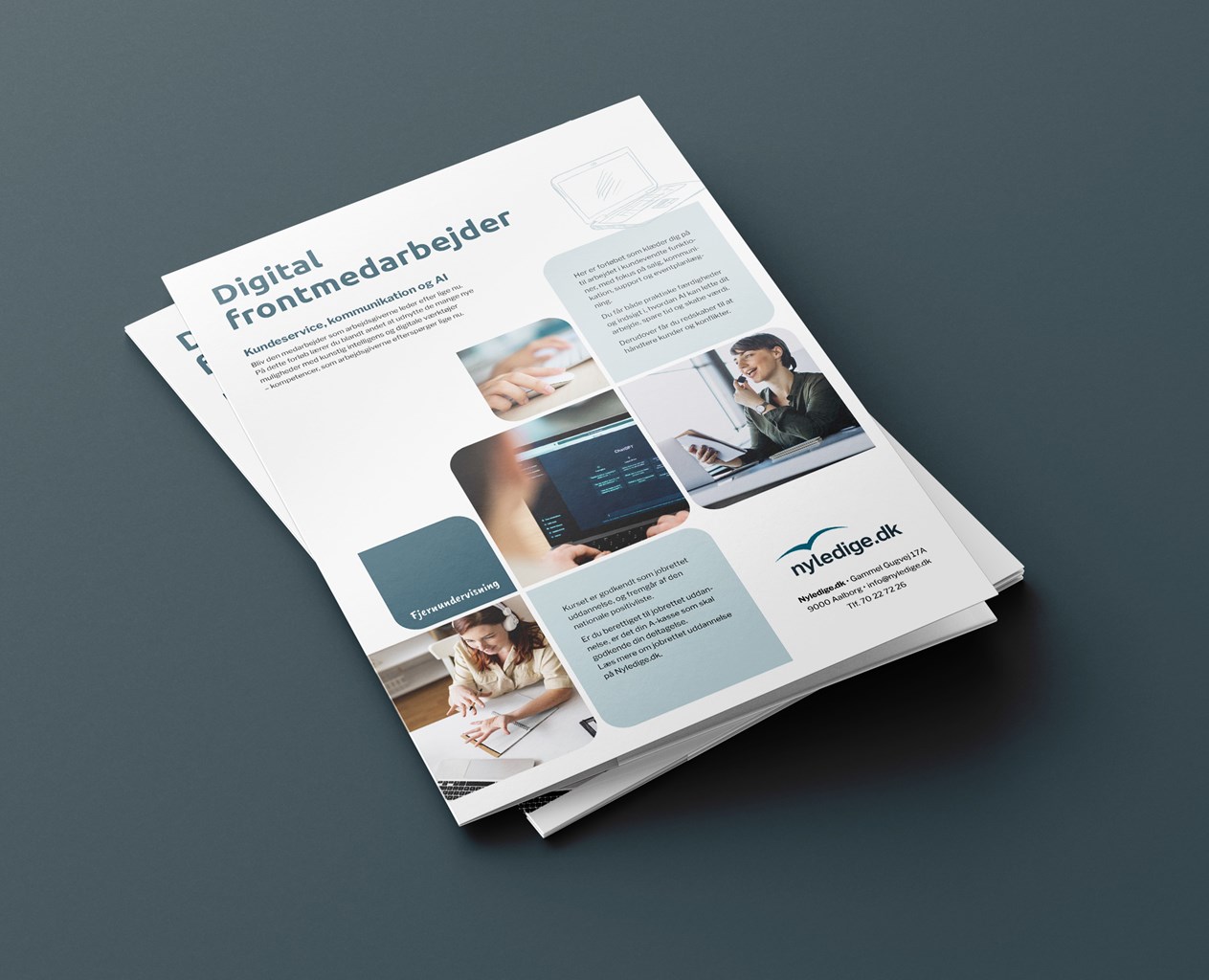 Mock Up Skabelon A4 Brochure Digital Frontmedarbejder 02 26