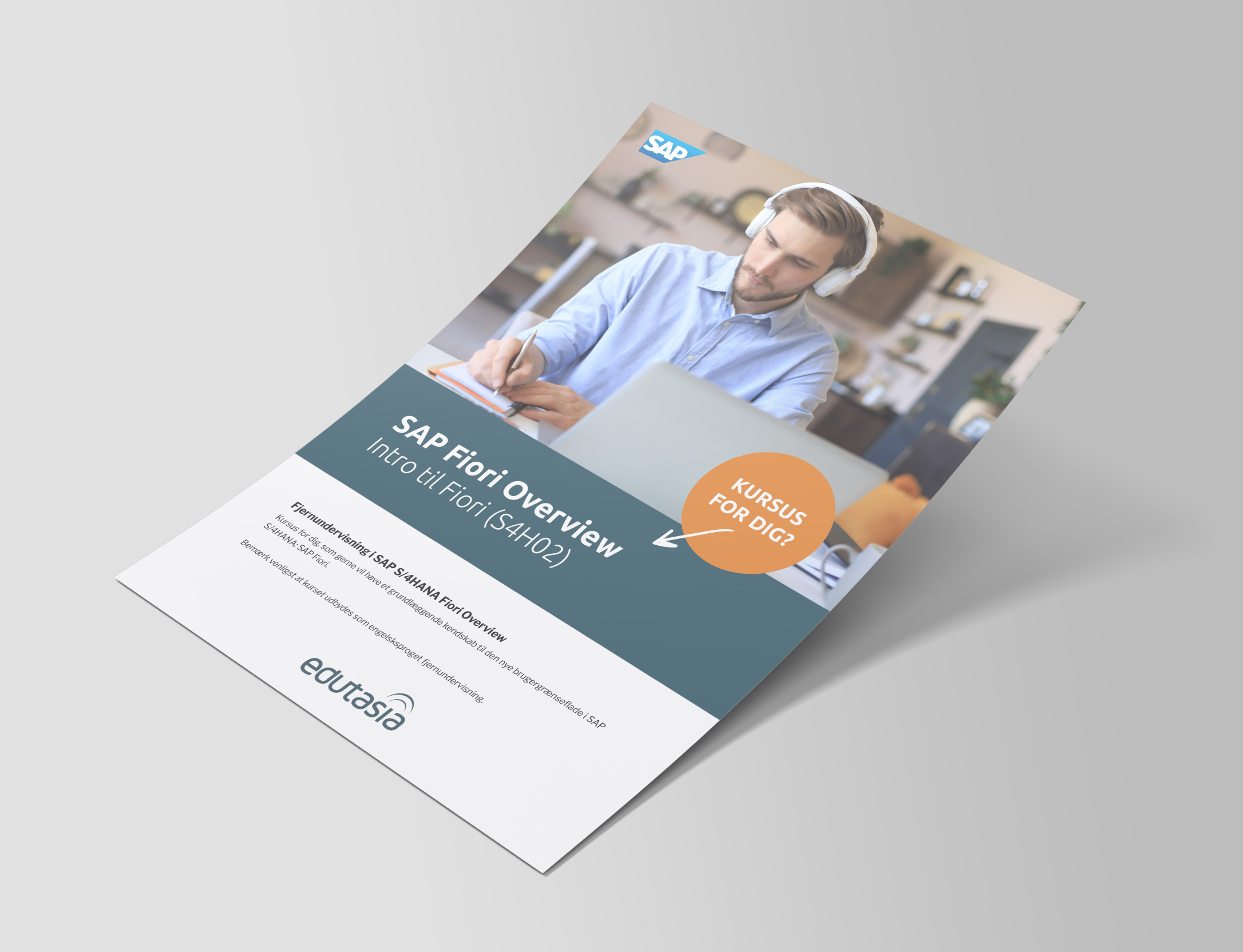 Mock Up SAP Fiori Overview A4 Flyer