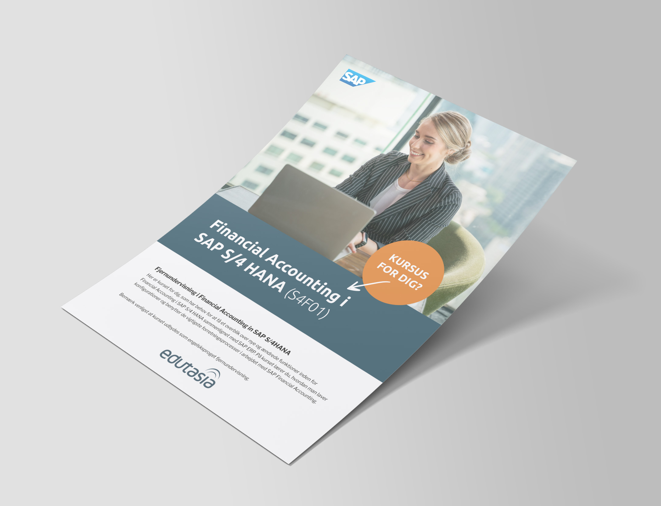 Mock Up SAP Finansial Accounting A4 Flyer