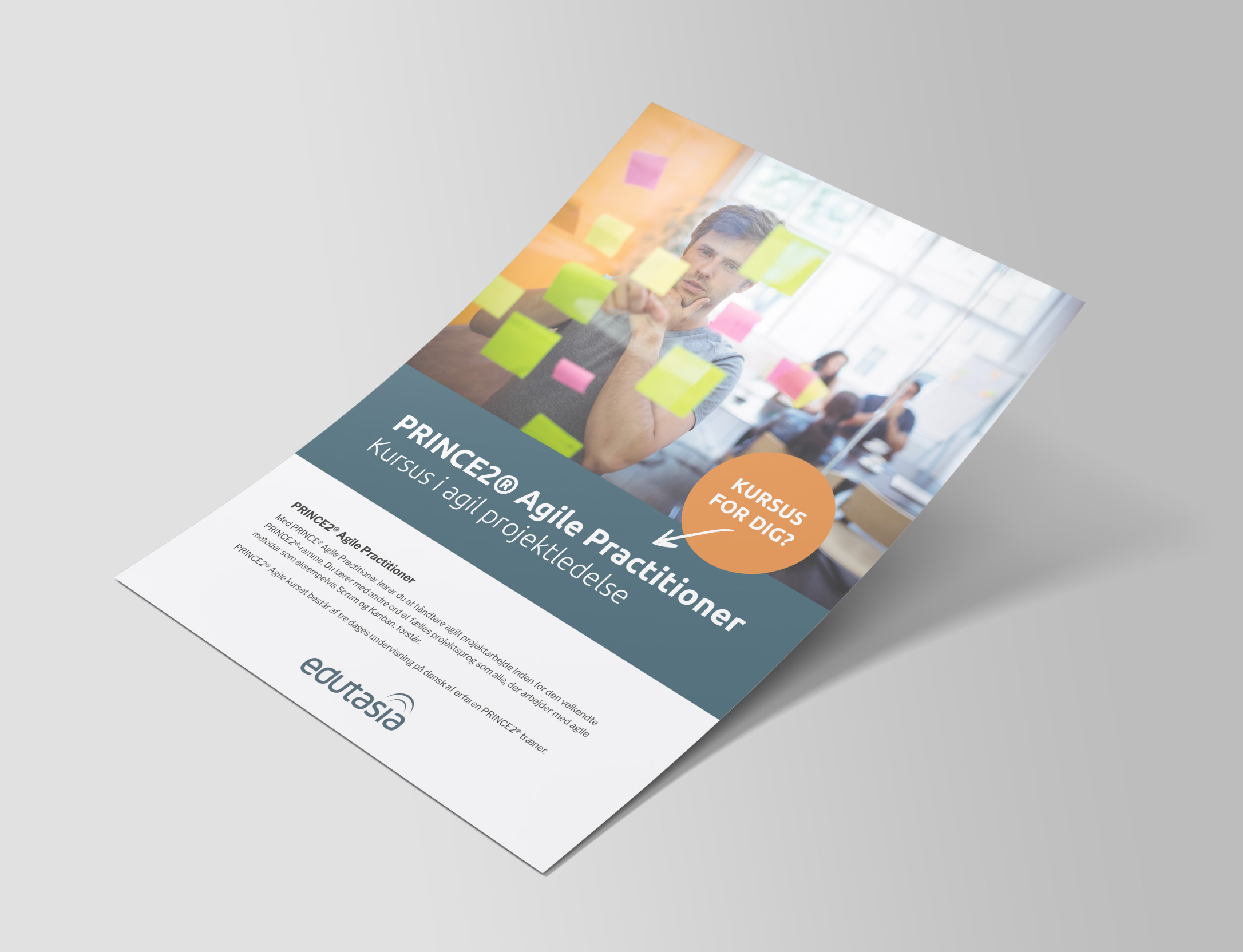 Mock Up Flyer Agil Projektledelse Prince2 Agile Practitioner