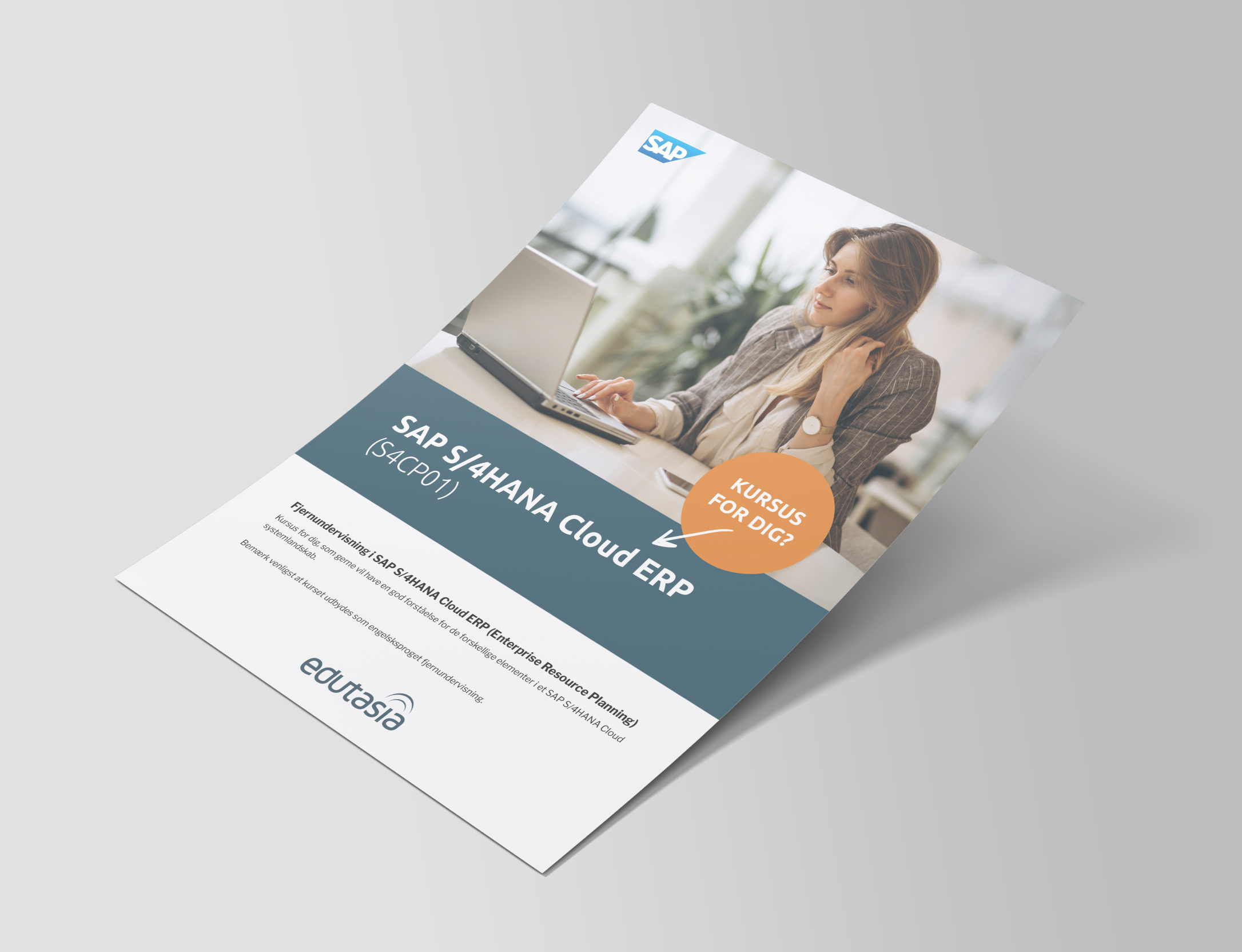 Mock Up SAP HANA Cloud ERP A4 Flyer